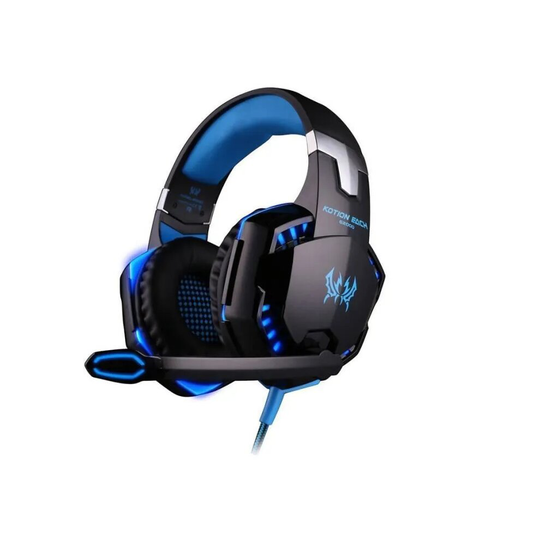 (blue) Gaming Headset Kotion EACH G2000 Microphone - LED