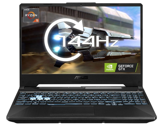 ASUS TUF Gaming A15 FA506IC, AMD Ryzen 5 4600H 3GHz, 8GB DDR4, 512GB PCIe SSD, NVIDIA GeForce RTX 3050, 15.6" Full HD IPS, Windows 11 Home Laptop