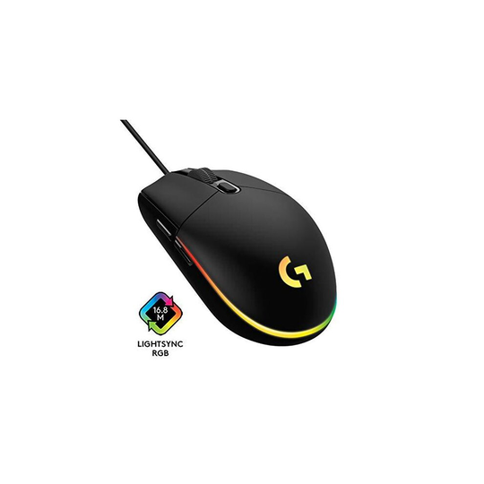 Logitech G203 Lightsync Gaming Mouse with Customizable RGB Lighting, 6 Programmable Buttons, Gaming Grade Sensor, 8 k dpi Tracking, Light Weight (Bl