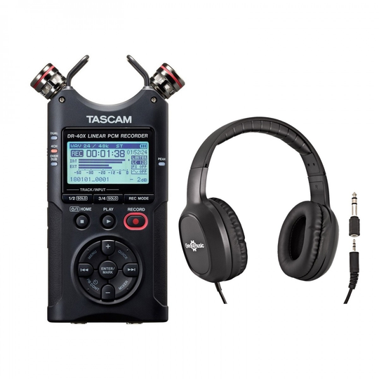 Tascam DR-40X Location Recording Bundle