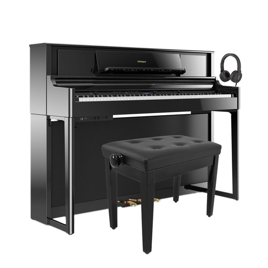 Roland LX705 Digital Piano Package Polished Ebony