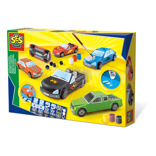 Ses Creative Cars Casting & Painting Kit Unisex Ages Six To Twelve Years Mu 01401
