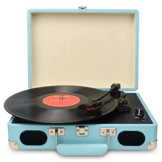 DIGITNOW! Turntable record player 3speeds with Built-in Stereo Speakers, Supports USB / RCA Output / Headphone Jack / MP3 / Mobile Phones Music Playba
