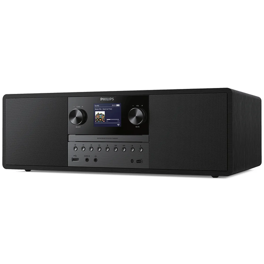 Philips Micro Music System with CD Player, Internet radio, Bluetooth & Spotify Connect - Black