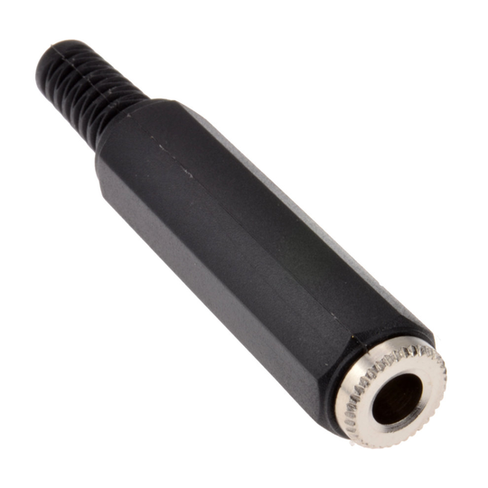 kenable 6.35mm Stereo Inline Solder Terminal Female Socket Adapter & Strain