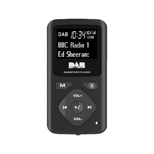 (Black) Radio Receiver Dab Radio Dab/dab Digital Radio Bluetooth 4.0 Personal Pocket Fm Mini Portable Radio Mp3 Micro-usb For Home