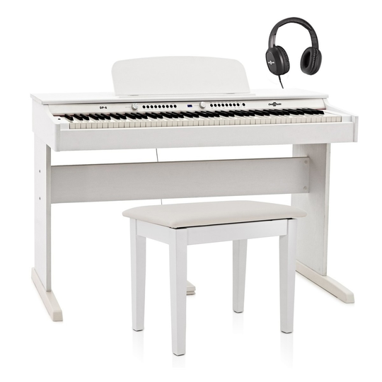 DP-6 Digital Piano Bench Pack by Gear4music White