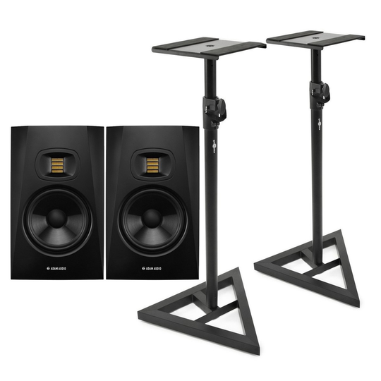 ADAM Audio T7V Studio Monitors with Stands
