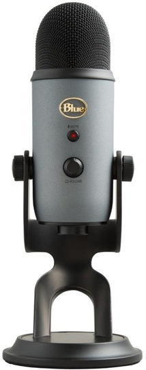Logitech Blue Yeti Wired Condenser Microphone - Stereo - 20 Hz to 20 kHz - Cardioid, Bi-directional, Omni-directional - Stand Mountable, Shock Mount - USB, Mini-phone