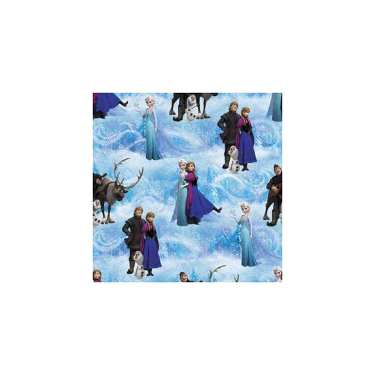 Fat Quarter Disney Frozen Character Scenic Cotton Quilting Fabric Ana Elsa
