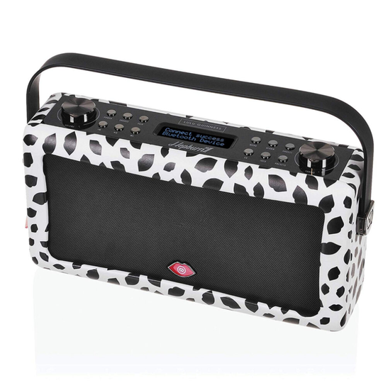 VQ Hepburn MKII DAB+ FM Radio Bluetooth Speaker - Lulu Guinness Black Lip