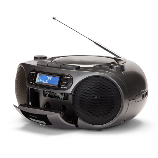 Aiwa BBTC-660 MG All in one Stereo Portable DAB+Radio- Silver