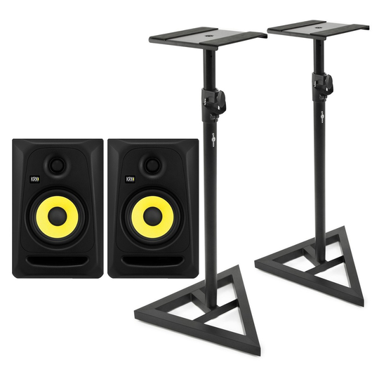 KRK RP5 Classic Studio Monitors Pair With Stands