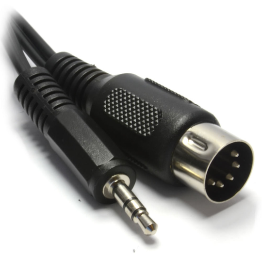 kenable 5 Pin Din Plug To 3.5mm Jack Stereo Plug Audio Cable 2m