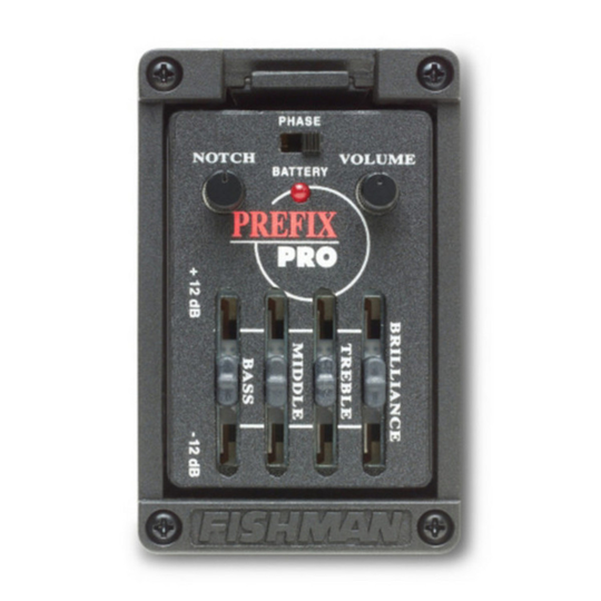 Fishman Prefix Pro Onboard Preamp With Wide Pickup