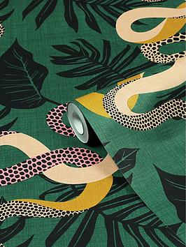 Furn Serpentine Animal Printed Wallpaper