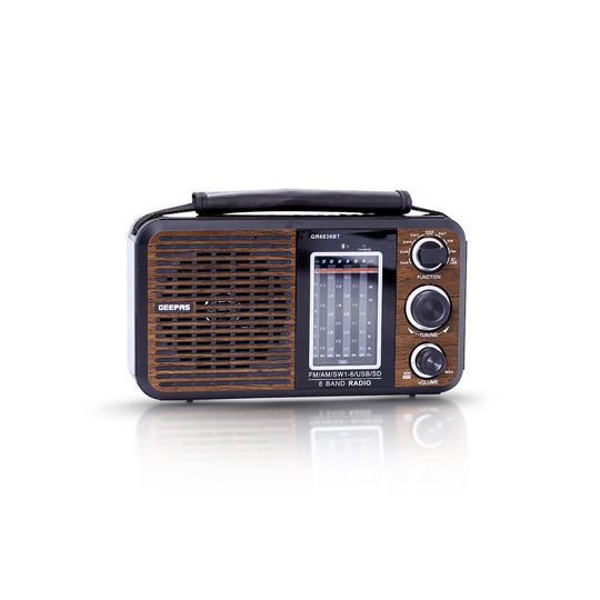 Geepas Rechargeable Radio BT/USB/SD /MP3 Music Player FM Radio