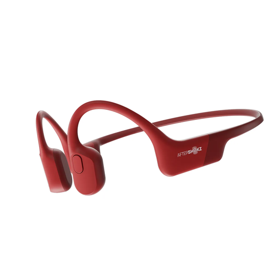 AfterShokz AS8000 Aeropex Open-Ear Bone Conduction Stereo Bluetooth Headphones - Solar Red