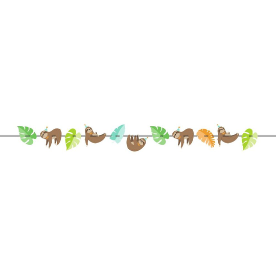 Sloth Bunting, Sloth Birthday Party Banner, Sloth Party Supplies, Sloth Theme, Childrens Party Decorations, Cute Animal Party Garland