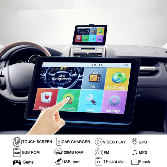 Smart 7" HD 8gb Car Navigation system GPS