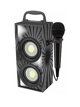 Lexibook Mini Bluetooth Karaoke Tower With Microphone - Black