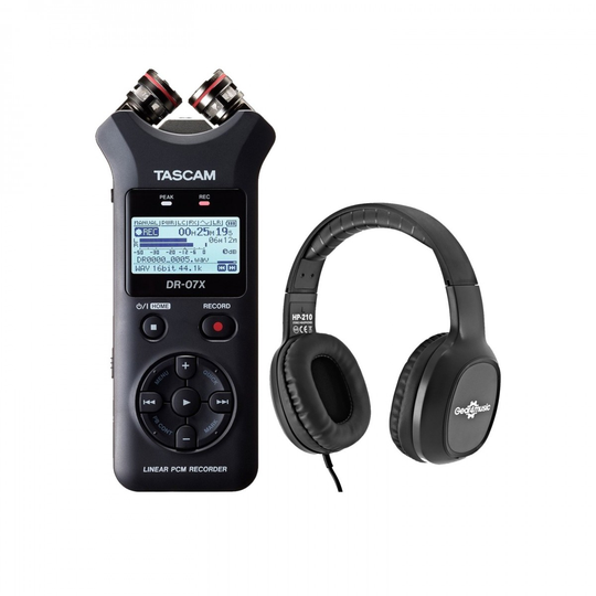 Tascam DR-07X Location Recording Bundle