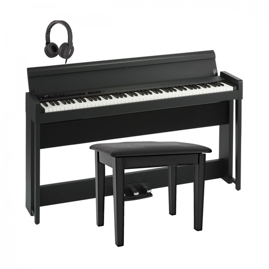 Korg C1 Air Digital Piano Package Black Wood Grain