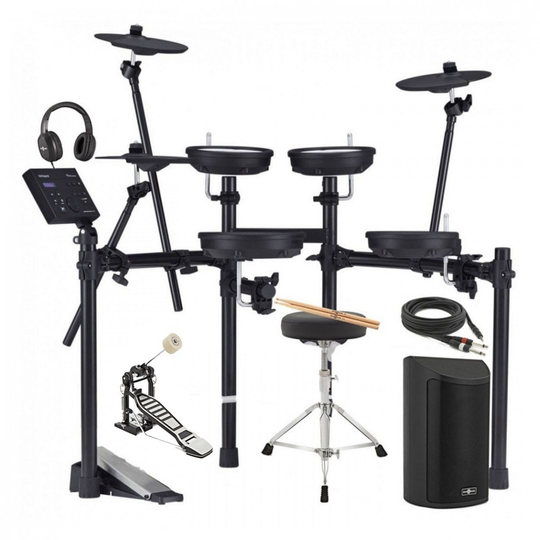 Roland TD-07DMK V-Drums Electronic Drum Kit Bundle with SideKIK Amp