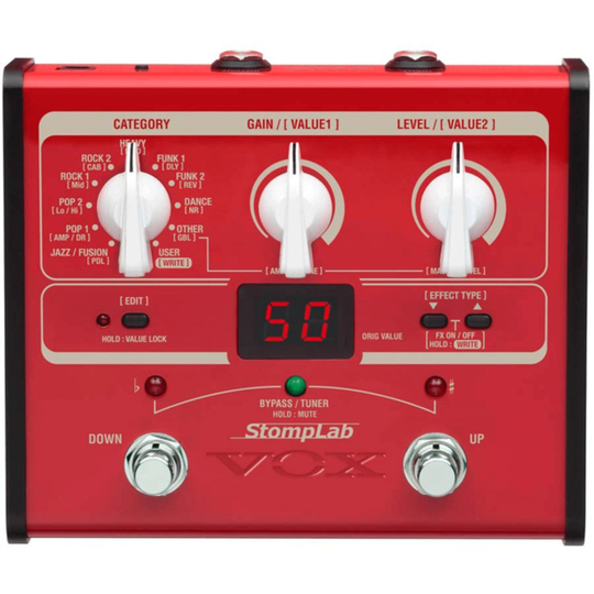 Vox StompLab IB Bass Guitar Multi-Effects Modelling Pedal SL1B