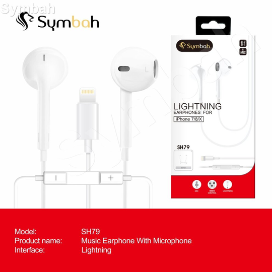 Wired Headphone for iPhone 7 8 X XR 11 12 Lightning Stereo Earphones with Mic