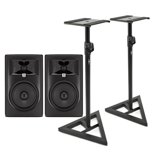 JBL 306P MKII with Stands Pair