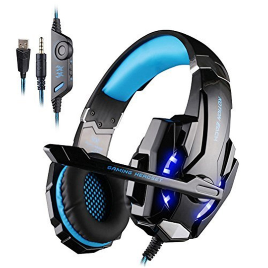 (Blue) Gaming Headsets Stereo Wired Headphone Kotion each