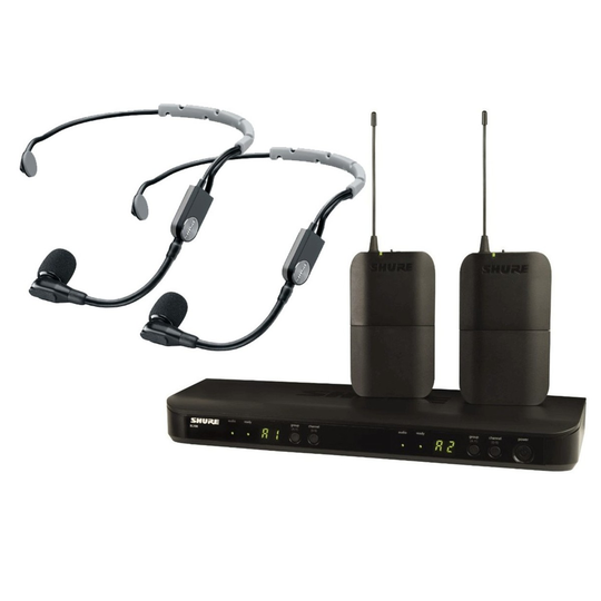 Shure BLX188E/SM35-T11 Dual Wireless Headset System with 2 x SM35