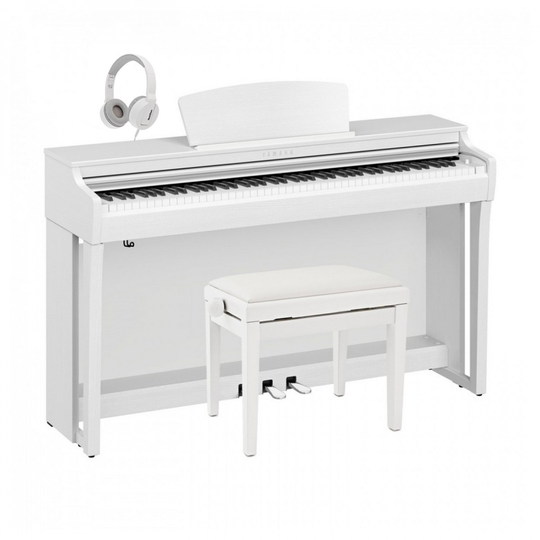 Yamaha CLP 725 Digital Piano Package Satin White