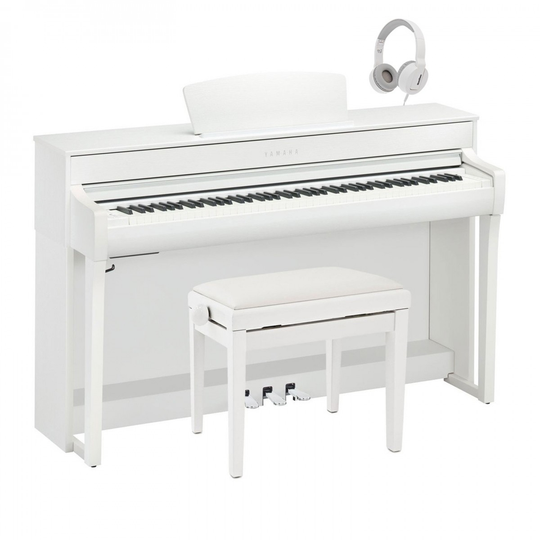 Yamaha CLP 735 Digital Piano Package Satin White