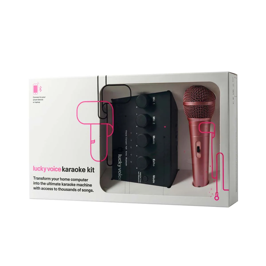 Lucky Voice Bluetooth Karaoke Machine 2.0 - Rose Gold