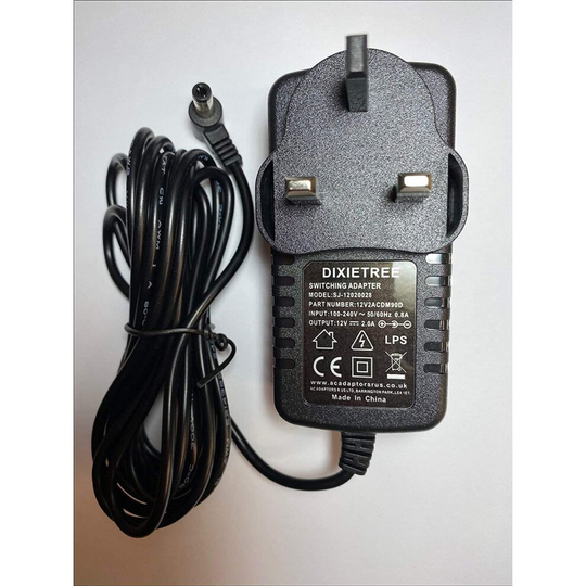 Pure Evoke 2-XT 2XT DAB Radio 12V Mains AC-DC Adaptor Power Supply Charger UK