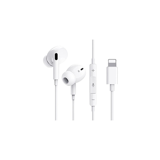 In-Ear Headphones for iPhone Hi-Res Extra Bass Earbuds Wired Headphones Noise Isolating Earphones Built-in Mic&Volume Control Compatible with iPh