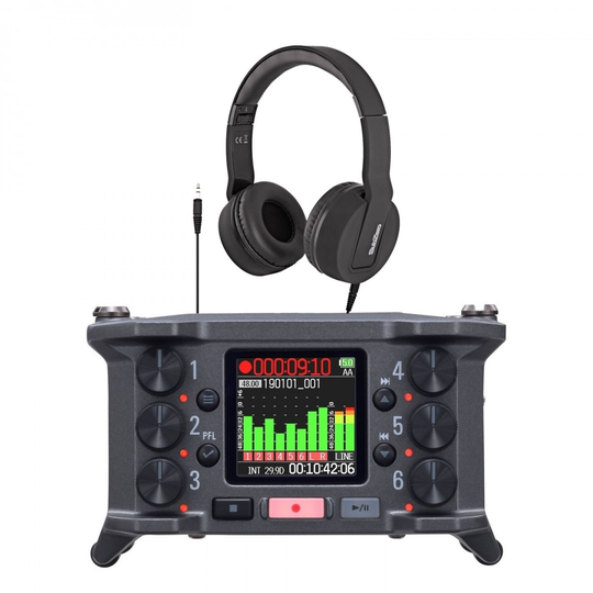 Zoom F6 Field Recording Bundle