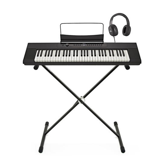 SDP-1 Portable Digital Piano by Gear4music + Stand and Headphones