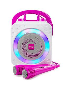 Rockjam The Rockjam Rechargeable Party Karaoke Machine With Bluetooth, 10Watt Speaker &Amp; Two Microphones