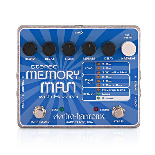 Electro Harmonix Stereo Memory Man w/ Hazarai Delay & Looper