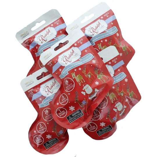 Creative TEAM Rudolph Reindeer Stocking Foilbag 5 Piece Pack For Online Customers Series 1.5 Toys