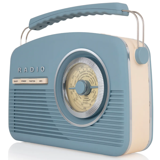 AKAI DAB Vintage Radio - Blue