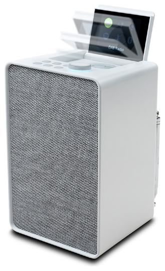 Pure Evoke Spot Cotton DAB+ Radio - White