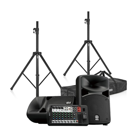 Yamaha Stagepas 600BT Portable PA System with Speaker Stands