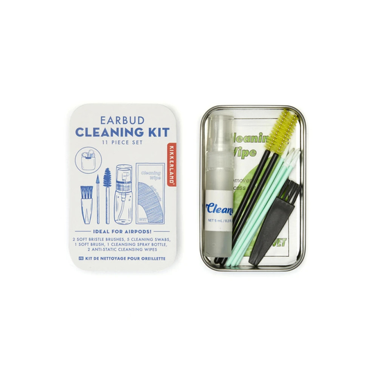 Kikkerland Earbud Cleaning Earphone Pocket Sized Kit - 11 Piece Set