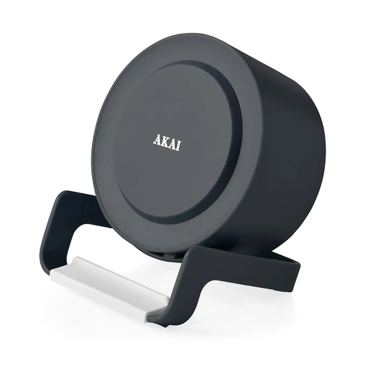 Akai Bluetooth Speaker And Wireless Charging Stand Slate Grey