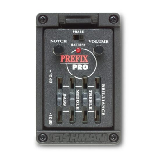 Fishman Prefix Pro Onboard Preamp With Narrow Pickup