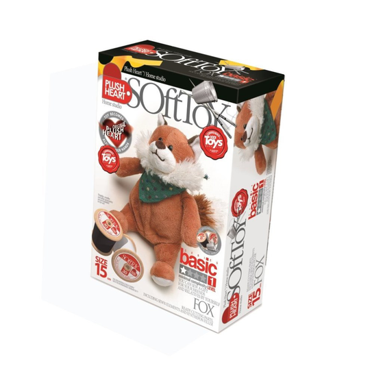 15cm Diy Plush Sitting Fox Craft Kit - Hearts 15cm Toy Elf457026 - plush diy fox sitting hearts 15 cm toy elf457026 15cm